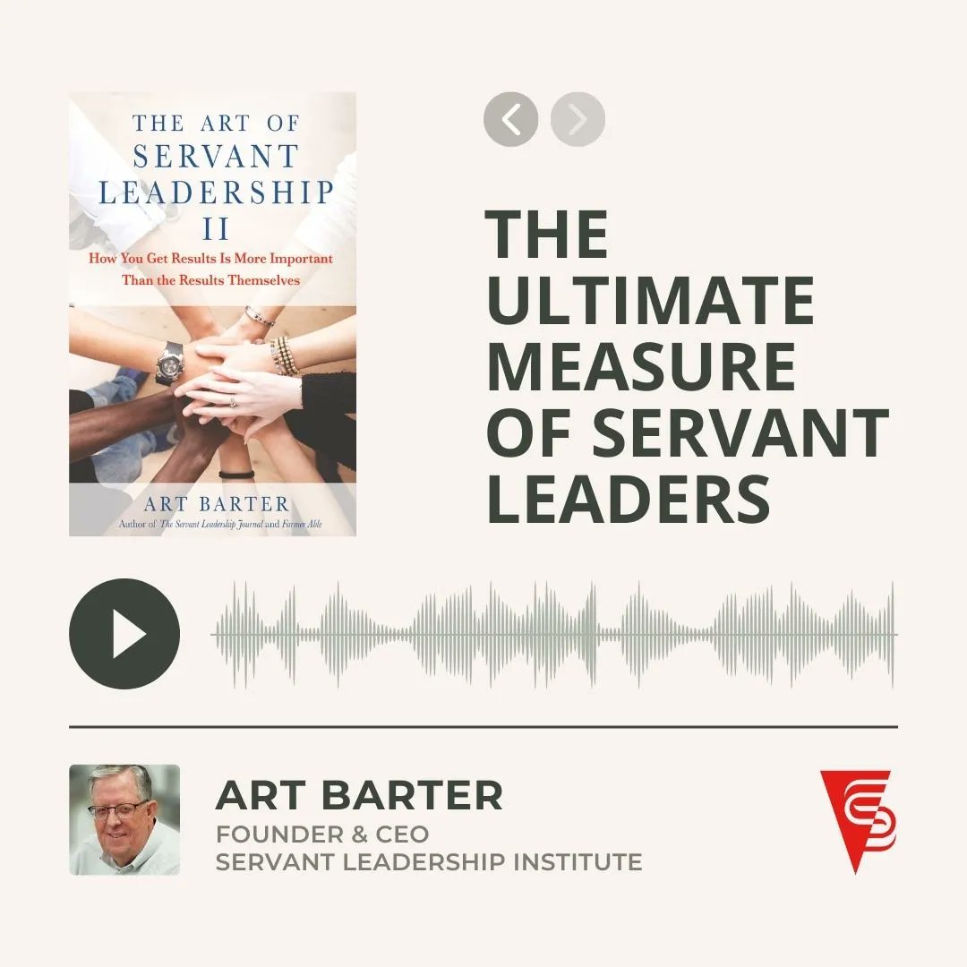 In today's world, it's more important than ever that we have #servantleaders who put their employees and customers first. In this episode, we discuss the ultimate measurements of a servant leader. Listen here: buff.ly/3yomly4 #podcast #leadershippodcasts #interviews