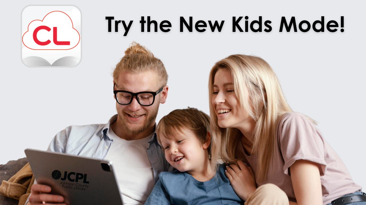 Kiddos can enjoy the cloudLibrary mobile app with the new Kids Mode! They’ll see fun graphics and bigger buttons for kid-appropriate browsing and searching so they can find their own e-books to read.

Turn on Kids Mode: ow.ly/Foa050NboLR

#JCPL