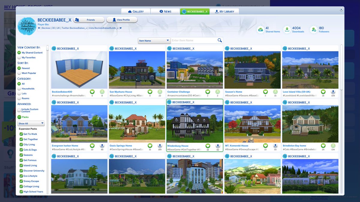 beckieebabee_x's tweet photo. Wholly Molly!!!
4000 Downloads !! ๐คฏ
I literally can't believe it. Thank you all so so much, if you have downloaded any thing from my gallery. it means the world! Mind blown. ๐คฏ๐
Thank you all soooo much. #TheSims4 #ShowUsYourBuilds #SimsGallery https://t.co/R8rRm67hYW