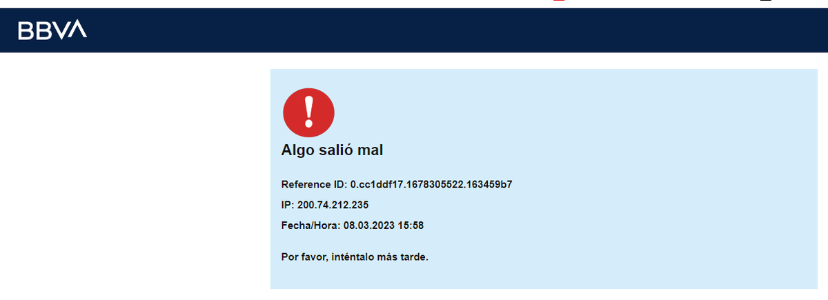 eliasescalona's tweet photo. @BBVAProvincial Buenas tardes, soy cliente del provincial, estoy intentando acceder a provincial en linea y genera un error, he probado con 2 navegadores diferentes y mismo mensaje, al igual que con la aplicacion movil. Por favor me pueden indicar para cuando se solventa https://t.co/49BDr6v7Xe
