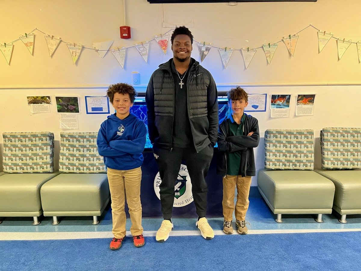 Man! Look at all of these dots connecting! Here are my boys with Christian Forbes. They are all <a href="/PrincetonAcadSH/">Princeton Academy</a> men, Christian went on to play football at <a href="/LvilleSchool/">Lawrenceville School</a> where I'm the current HC, and is now playing football at <a href="/WakeForest/">Wake Forest University</a> where I played! Really, really cool!