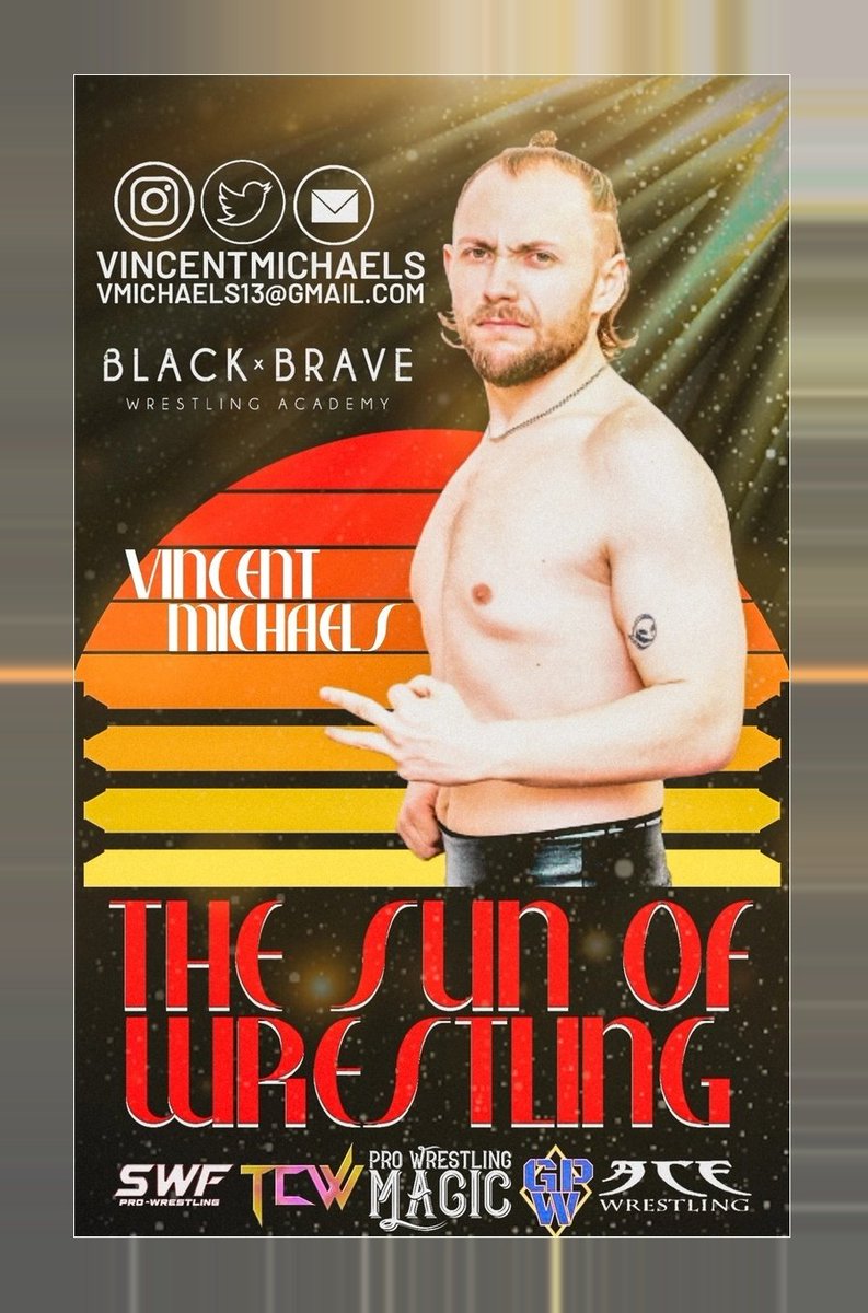 VincentMichaels's tweet photo. ☀️BOOK THE SUN OF WRESTLING☀️
(located in the NY/NJ/PA area)

✔️ @BlackandBrave graduate
✔️ Willing to travel
✔️ Willing to film promos/cross promote on social media

Give me an opportunity to shine and you will not regret it. https://t.co/RYV1B1Udma
