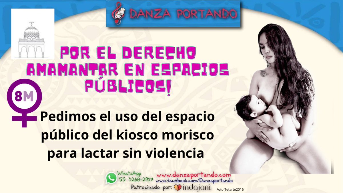 danzaportando's tweet photo. #8DeMarzo  #DiaInternacionalDeLaMujer  #kioscomorisco  @nancy_contra  @yoamosantamaria @RadioUNAM  @RadioEducacion  @Pacto1aInfancia @soylactivista @Lactivista1 https://t.co/pD56gaB1Z6