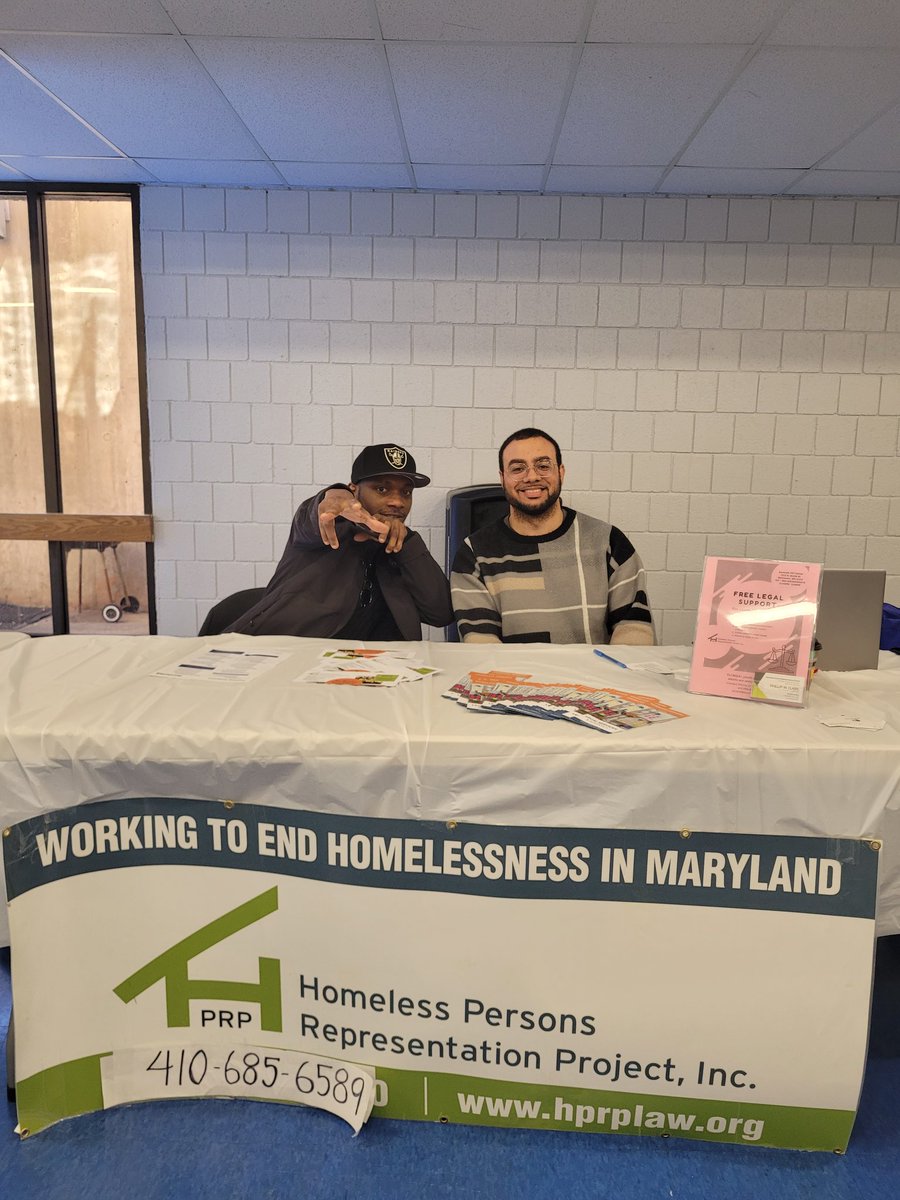 Enjoyed sharing info about @HPRPMaryland &amp; our legal support for youth pursuing expungement, housing, and public benefits assistance at the Westside Youth Opportunities Center Community Resource &amp; Hiring fair!