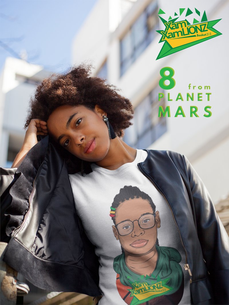 8 from PLANET #MARS 🏀🌑💫☄️ - La Collection #Streetwear #XamXamLIONZ #FIBA #3x3 #womeninsport bientôt dans vos boutiques en ligne ! #BlackMagic Happy #internationalwomensday 
Collector Captain #X2L Casual 😎 <a href="/RDukue/">rachel n'dukue</a>