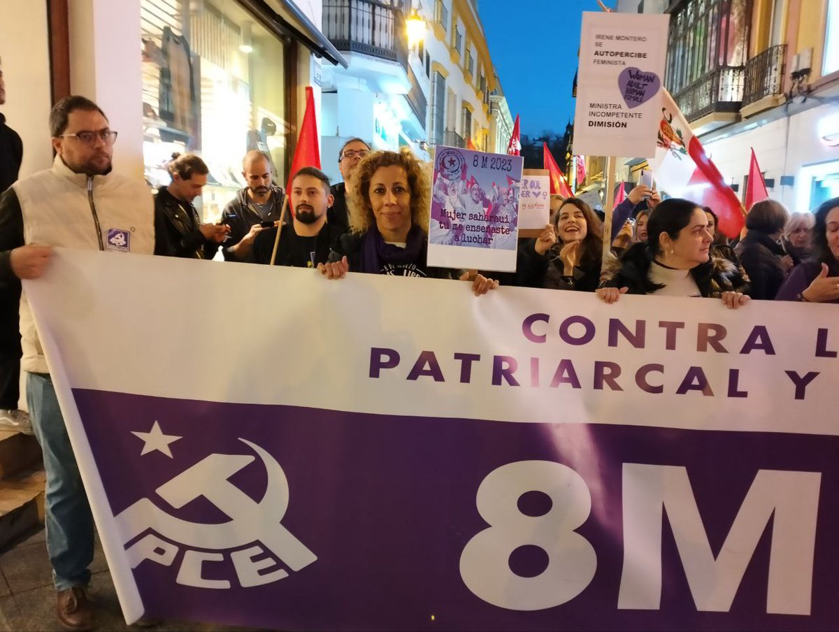 PCESevillalocal's tweet photo. ‼️🟣Por los derechos de la mujer trabajadora: ni un paso atrás. https://t.co/wTSrb7J5zS