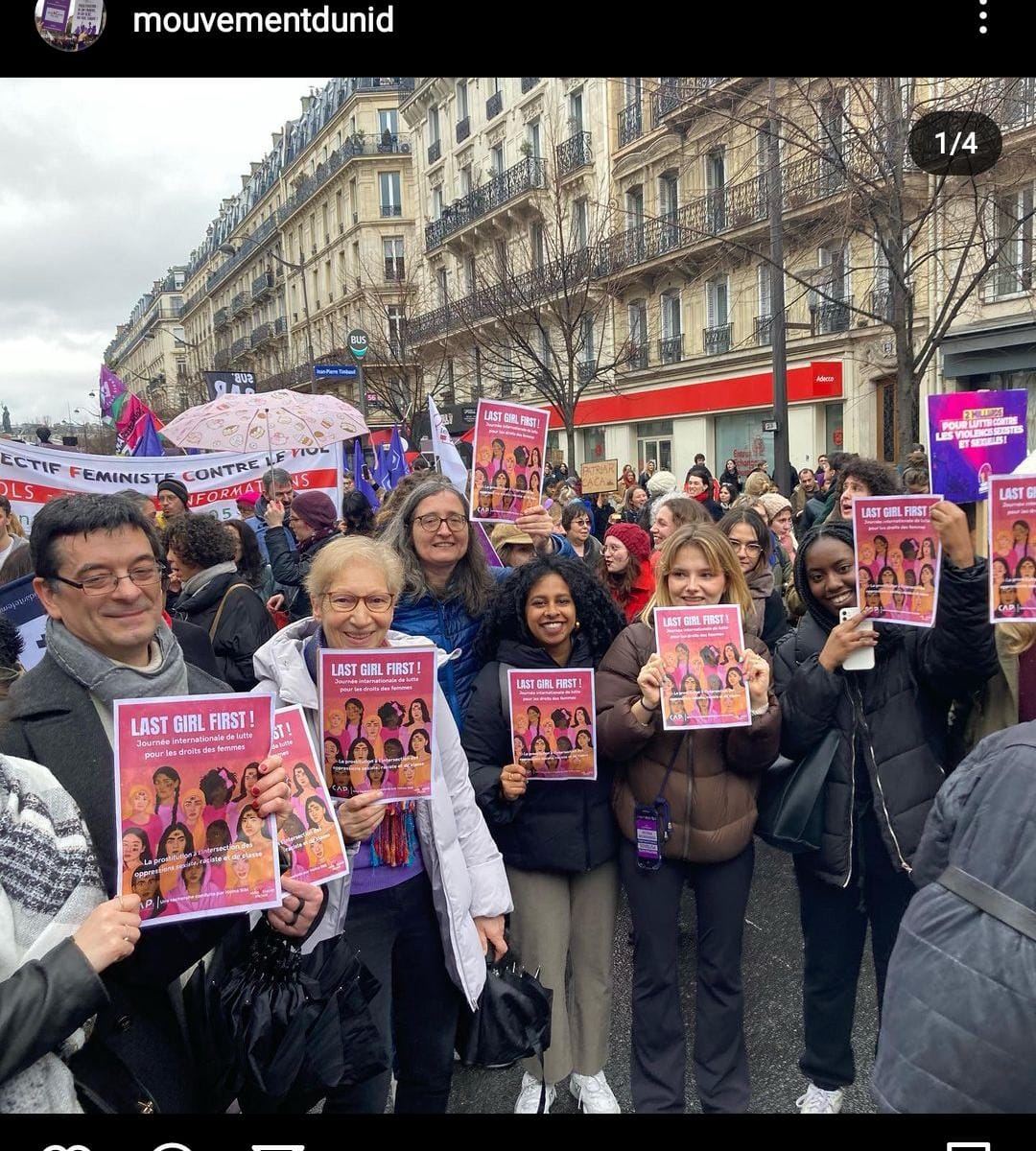 CAPintl's tweet photo. In the streets and at the UN, we spread the same message on the #InternationalWomensDay: it is time to abolish prostitution ! 
#NeitherSexNorWork https://t.co/O9gkIRomaP