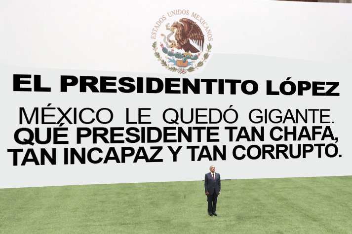 OskyElMagno's tweet image. Mexico es gobernado por un #presidentito:

#Incapaz
#Chafa y
#Corrupto 
👊🏼