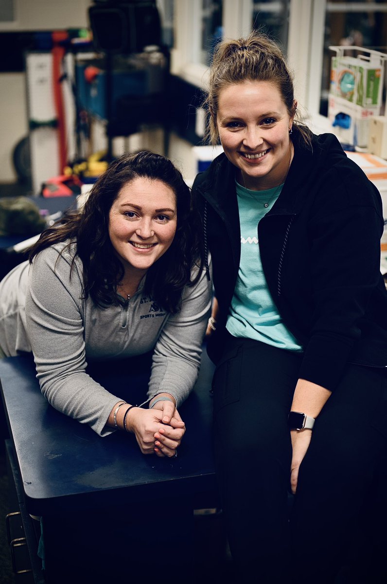 Happy #internationalwomensday AND #nationalathletictrainingmonth to Ms. Maddock and Ms. Cromwell! Thank you so much for all your help, support, and tough love throughout the winter! #gosmlions #agequodagis #DefendTheDen