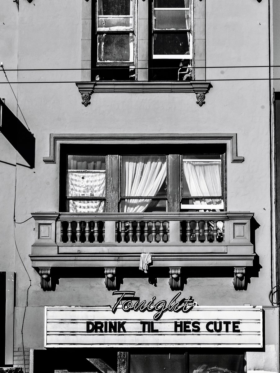 Happy 420! 🌲 Good idea... This downtown Hollywood. #urbanphotography #marquee #oldbuilding #Hollywood #blackandwhitephotography