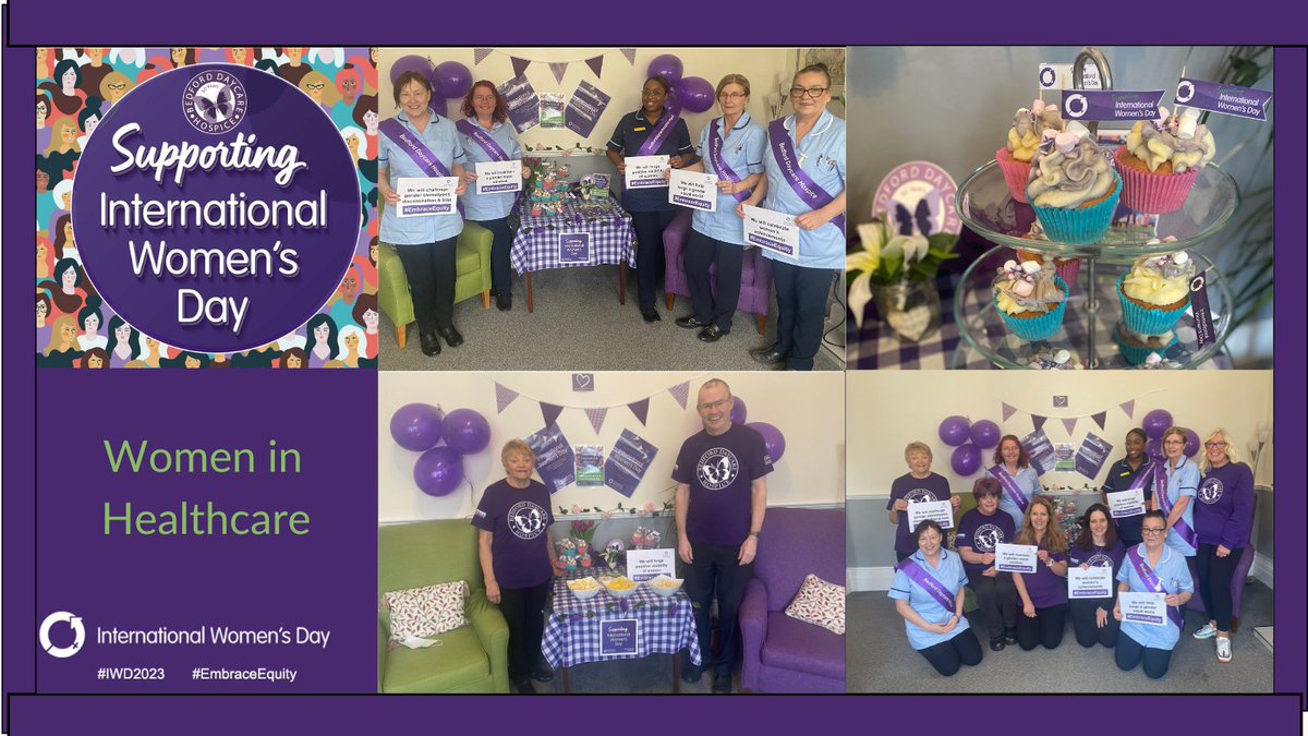 Happy International Women's Day!

Bedford Daycare Hospice is proud to support International Women's Day - a day to recognise and celebrate the accomplishments of women worldwide.

Here are some of the amazing people who work and volunteer for our Hospice. 
#EmbraceEquity #IWD2023