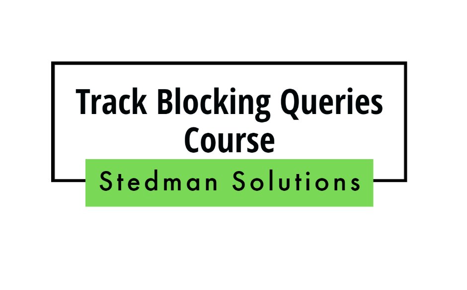 SqlEmt's tweet image. Get a script and set up instructions to track blocking in SQL server.
25% off this month!
#blockinginSQLserver #stedmansolutions #SQLserverblocking #sqlserver
stevestedman.com/block_class