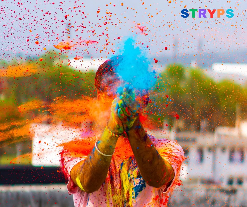 StrypsHealth's tweet photo. May the colors of Holi bring peace, prosperity, and love to our lives. 
Let's make this Holi a memorable one by spreading love and happiness wherever we go. !!
#Holi2023 #HappyHoli #medicine https://t.co/NyZfZzomet