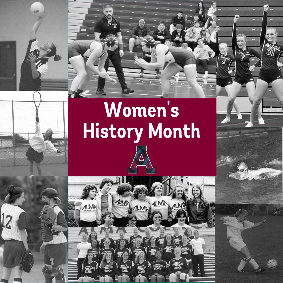AlmaScots's tweet photo. As we celebrate International Women's Day, Alma College Athletics would like to acknowledge the countless women in Scots history, who have paved the way for our student-athletes to achieve at a high level today! https://t.co/VqF5u51Rco