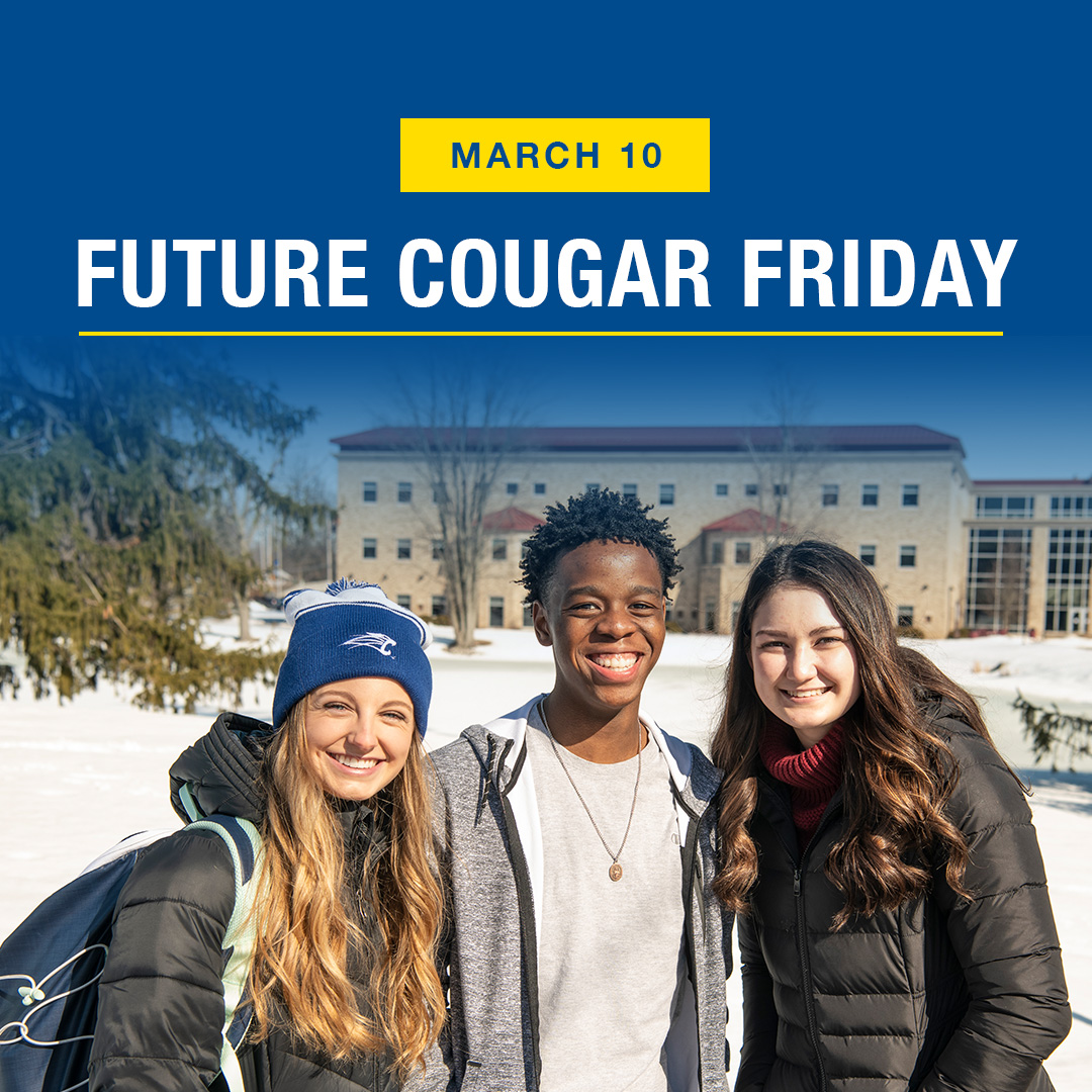 USFFW's tweet photo. Accepted students, join us for Future Cougar Friday on March 10, 5:30-9 p.m.!🐾 Relax and have fun with fellow incoming first-year students in Hutzell Athletic Center. There will be inflatables, games, food and prizes to win! Register by today, March 8 at https://t.co/1tQ1nwm4g5. https://t.co/ipUL0FxaX9