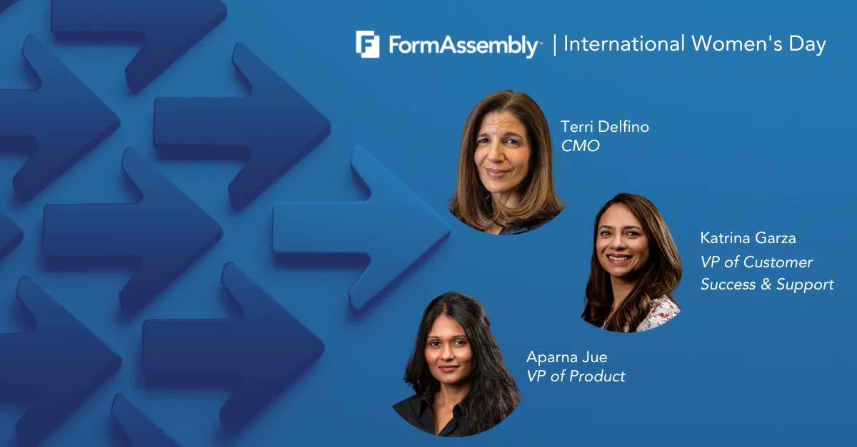 FormAssembly's tweet photo. Celebrating the women executives of #FormAssembly who are powerhouses helping drive the company to success. We're proud that 42% of our team members are female-identifying, compared to an avg. 28% in the tech industry. Happy #InternationalWomensDay! 

#WomenofFormAssembly https://t.co/DlPGZV9tTx