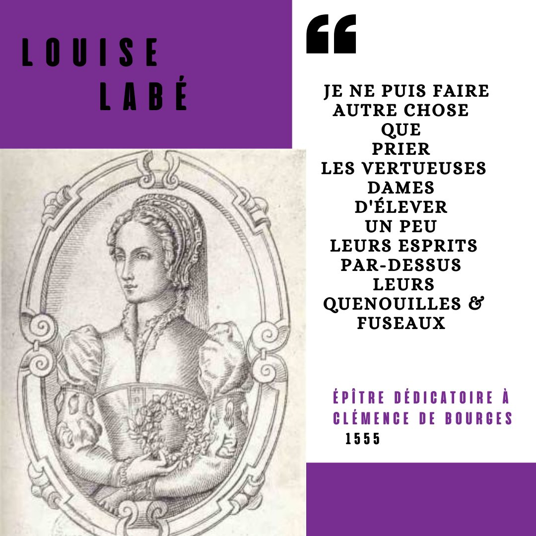 5) On la surnommait 'La Belle cordière' : la poétesse #LouiseLabé est sûrement l'une des figures poétiques  les plus marquantes de notre histoire littéraire. Et pourtant, aujourd'hui encore, la collection Pléiade convie une universitaire qui la qualifie de mystification masculine