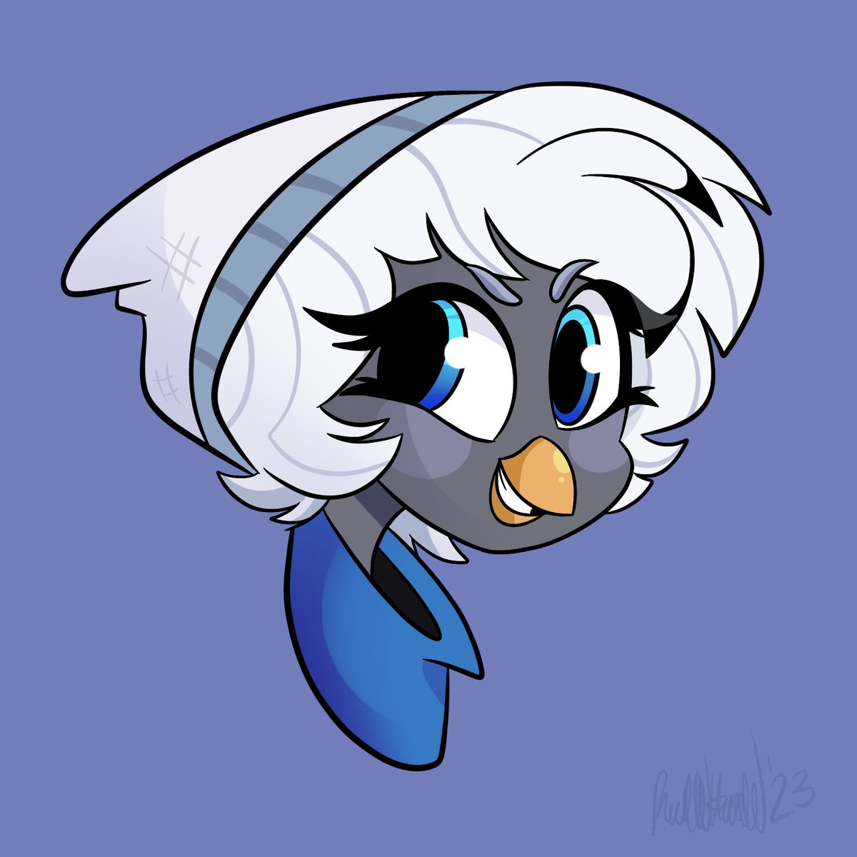 I’ve been drawing harpy’s a lot lately and kinda liked this design, her name is Periwinkle, she’s based off of a Bali Myna :] 💞🦅 

#originalcharacter #originalcharacterart  #originalcharacterart #orginalartist #originalart #originalcharacterdesign #animation