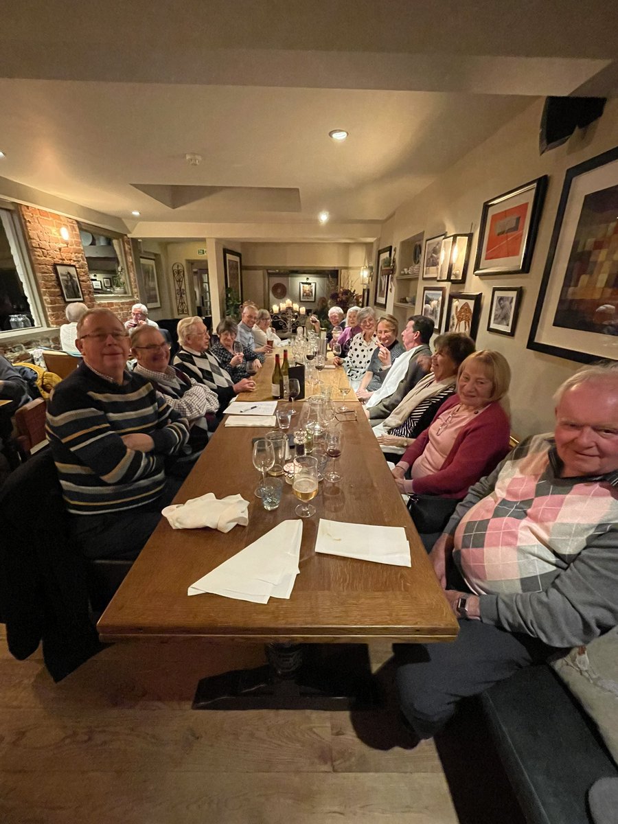 WHCC1905's tweet photo. A meal out at The Red Lion in the village to celebrate Paul Charmanโs 90th. #90notout #SundayClub https://t.co/hvgDUCgEKS