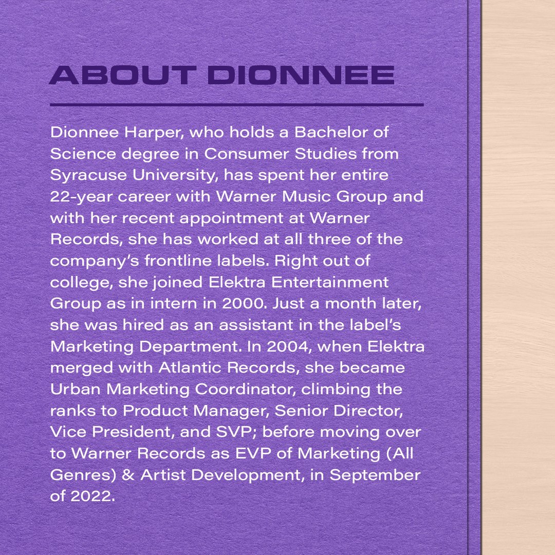 warnerrecords's tweet photo. ⭐️ Happy International Women’s Day from all of us at Warner Records! ⭐️ We’re proud to be a company led by powerhouse women that champion artists and employees at every level. Get to know Dionnee Harper! https://t.co/2tdufL9SeF