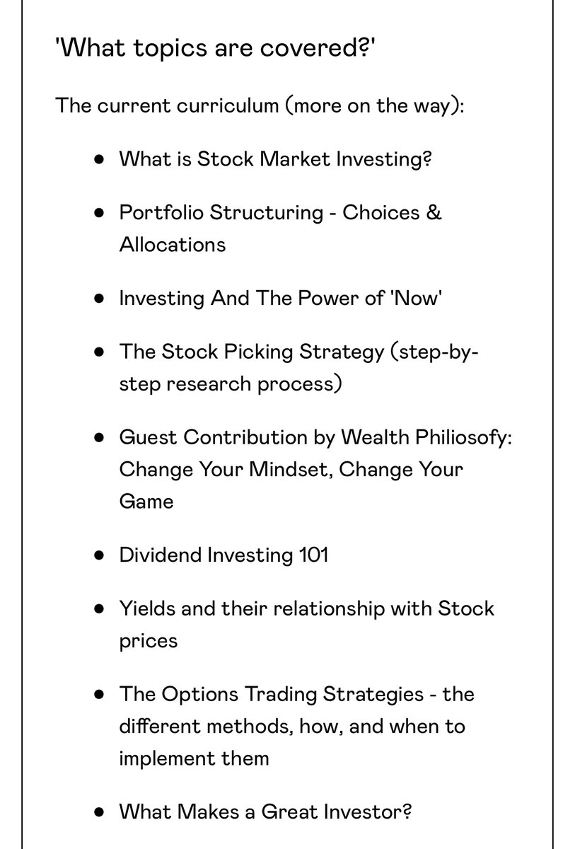 FiSavvy's tweet photo. 7 years of investing knowledge &amp; experience

That's what you get in The Beginners Investing Masterclass

I've already produced 26 courses, presentations &amp; memo's

And will be adding more at no extra cost

The next 20 members get 65% off!

Click here: https://t.co/yzI8tjHq5p https://t.co/vFmeQzbqkb