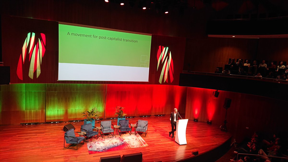 What a day for degrowth in the Netherlands! Impressive performance of <a href="/jasonhickel/">Jason Hickel</a> this afternoon in de tweede kamer (yes you can (re)watch it now! ) and >600 people in Tivoli tonight 🙌

A movement for post-capitalist transition, Let's go NL! 

Big thanks to <a href="/commonsnetwork/">Commons Network</a>!