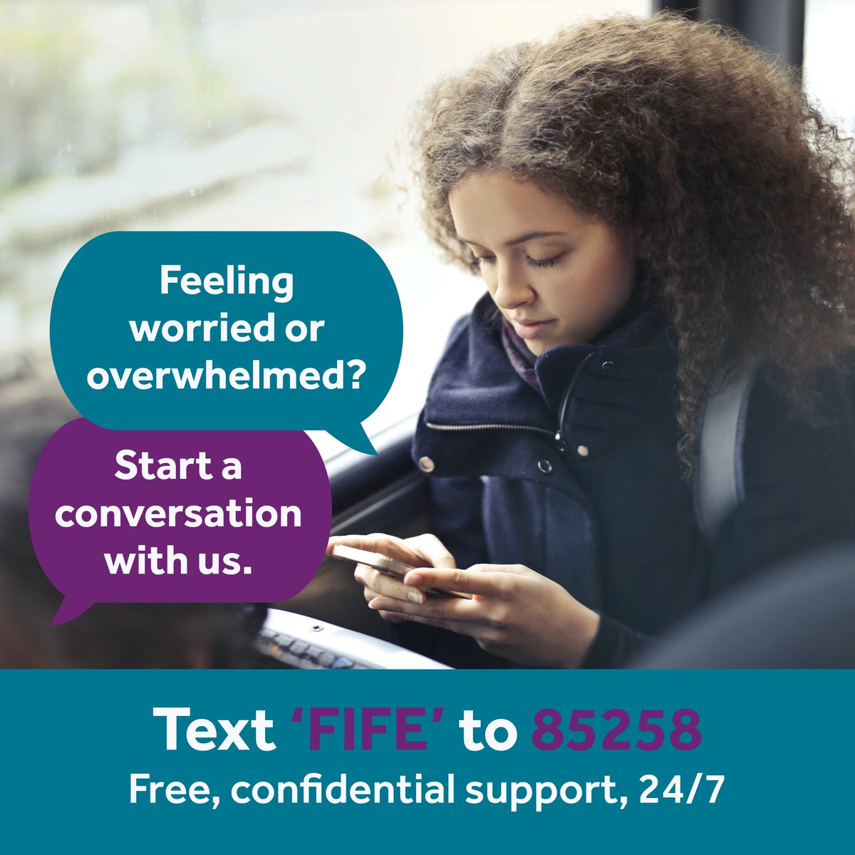 nhsfife's tweet image. A reminder from our Child and Adolescent Mental Health Service about SHOUT.

It&apos;s a free, confidential 24/7 text support service for young people living in Fife feeling stressed or worried.

To start a conversation, text “FIFE” to 85258.

nhsfife.org/shout
