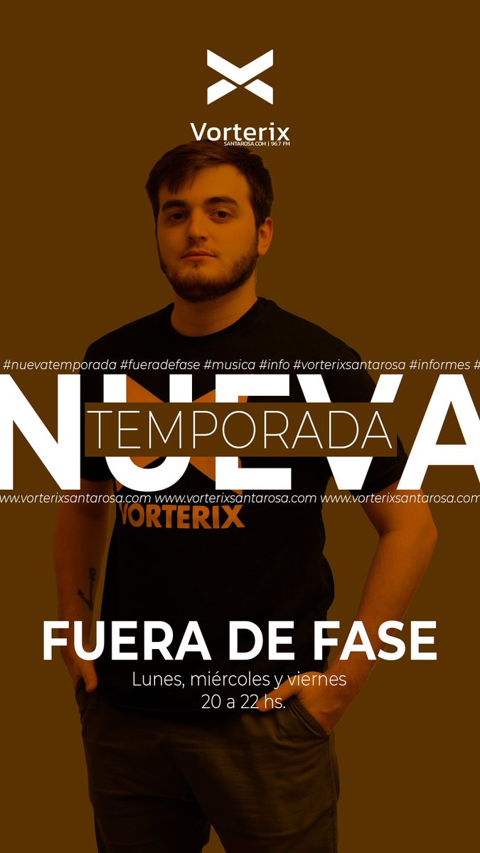 vorterixsr's tweet photo. #nuevaprogramacion #2023 #vorterixsantarosa
Esta es la programación de los lunes, miércoles y viernes.
-El pacto de 16 a 18 hs
-Sin Destino de 18 a 20 hs
-Fuera de fase de 20 a 22 https://t.co/gwwDXAthAC