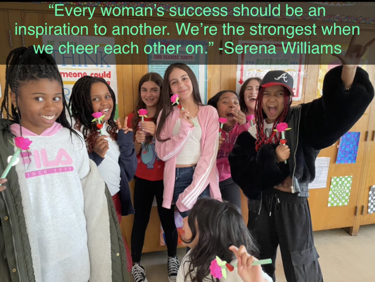 I have the privilege of teaching these young women this year. They are the epitome of strength and courage and I cannot wait to see what the future has in store for them. They are our present. They are our future. #HappyWomenDay2023