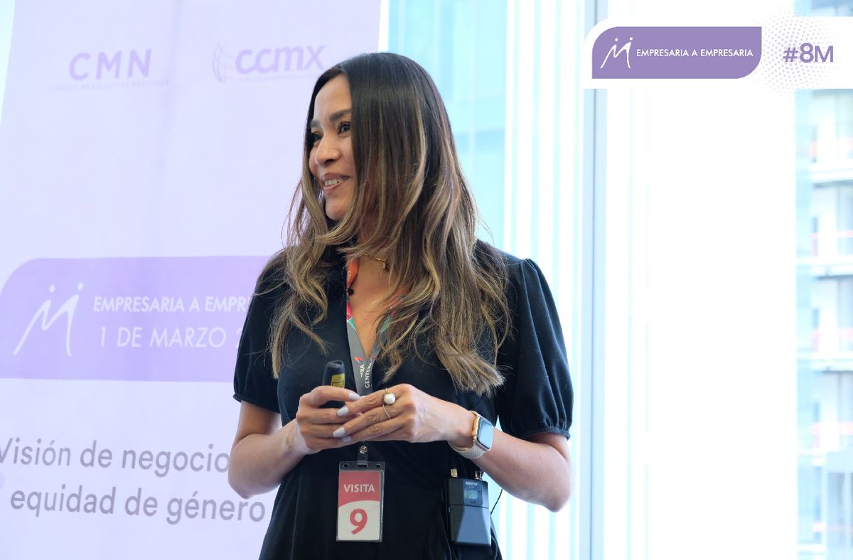 soyccmx's tweet photo. Para promover la equidad de género es necesario visibilizar las barreras que impiden el desarrollo de las #mujeres. En el #CCMX, reiteramos el compromiso de impulsar acciones que destaquen su importancia en el ámbito empresarial y permitan su inclusión. 

#DíaDeLaMujer #8M2023 https://t.co/b9H21hyTeN
