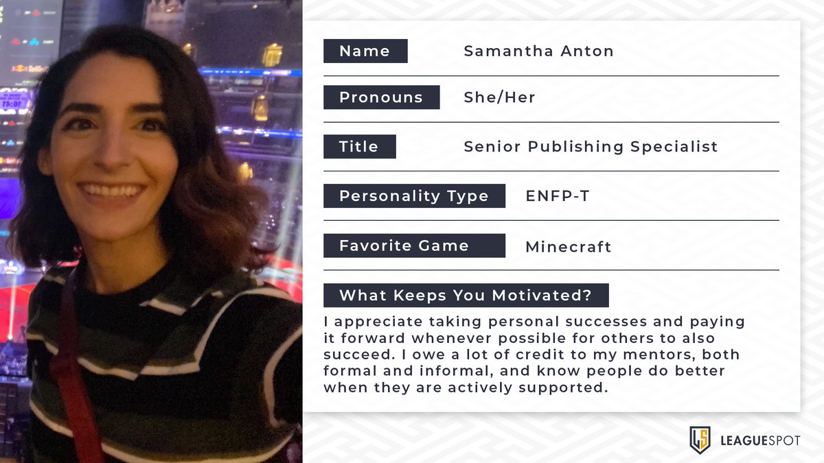 Happy #InternationalWomensDay!

We're proud of the women at LeagueSpot who lead and support our efforts in creating authentic and positive gaming experiences for everyone.