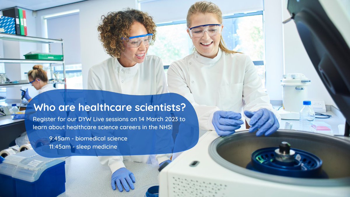 Teachers... Register for our #DYWLive sessions to help learners discover healthcare science careers in the NHS! They'll hear from biomedical scientists and sleep physiologists and have the chance to ask questions in the live Q&A. Book now e-sgoil.com/british-scienc… #HCSWeekScot2023