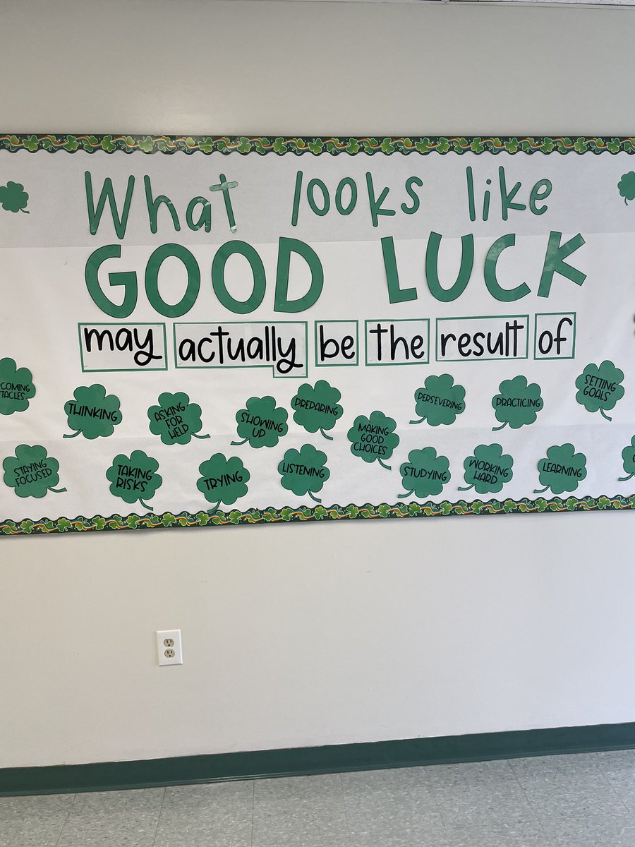 Nice message in the halls of Pearce Hall. #MakeYourOwnLuck