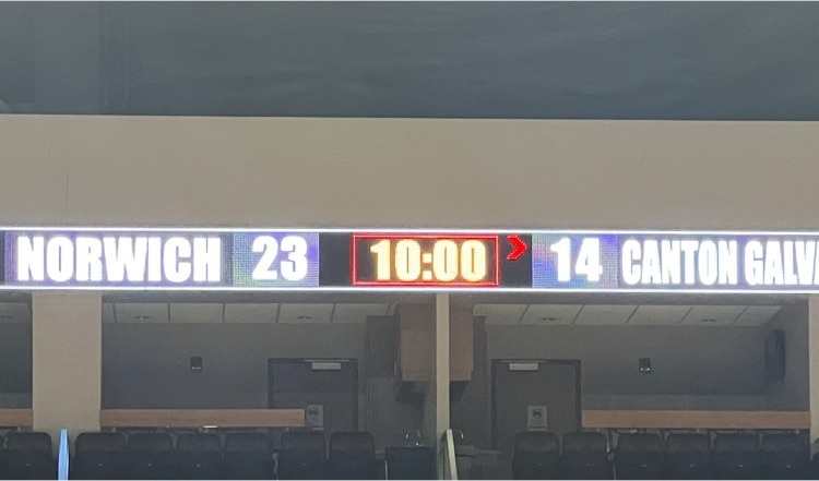 usd331norwich's tweet photo. Norwich Lady Eagles lead Canton Galva 23-14 at halftime of first round of 1-A D1 State Tournament in Dodge City. 
#GoEagles https://t.co/NxS7DsYiAi