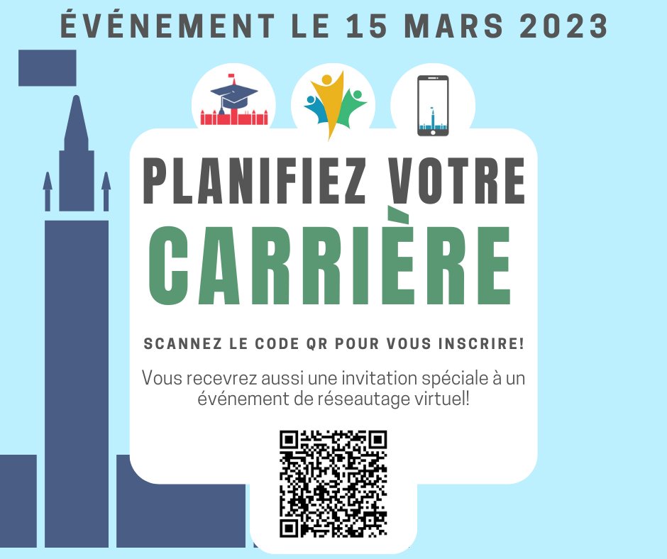 🔔 ÊTES-VOUS INSCRIT? 🔔 

 ow.ly/BcQt50NcySQ  

Nous sommes à UNE SEMAINE de la session "Planifiez votre carrière" qui enrichira vos connaissances sur les sujets liés aux ressources humaines (RH)! 

Page Wiki pour plus d'informations : ow.ly/KtKp50NcyST