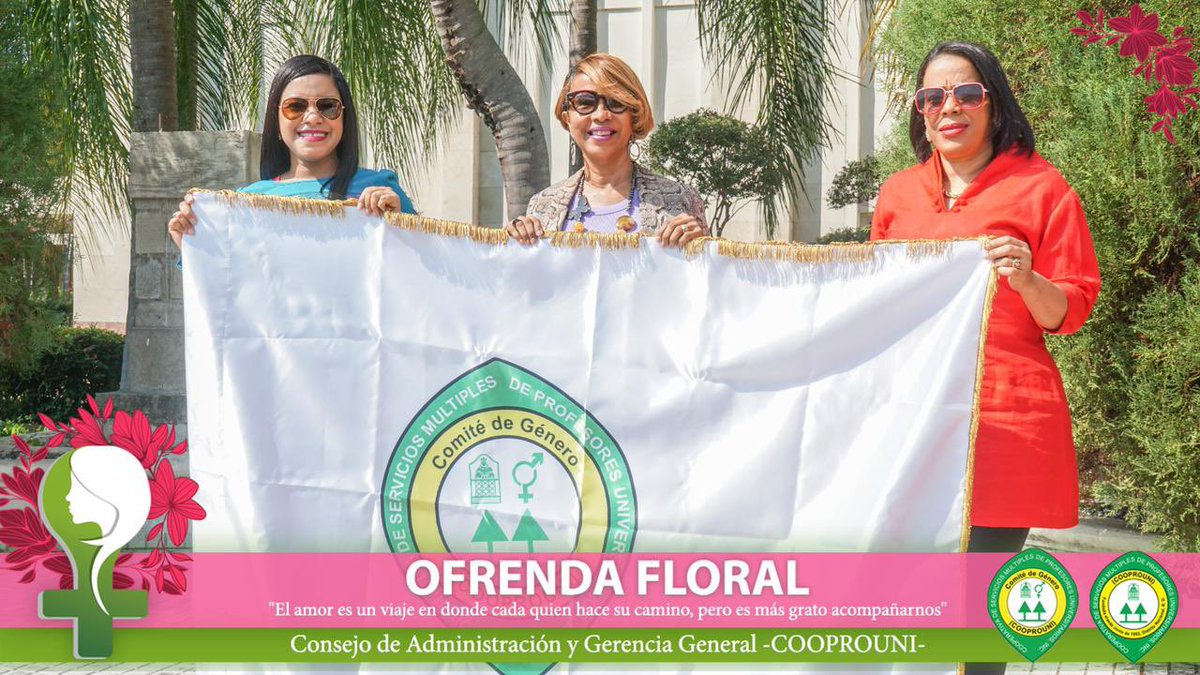CCooprouni's tweet photo. DÍA INTERNACIONAL DE LA MUJER

8 de Marzo, OFRENDA FLORAL al conmemorarse el Día Internacional de la Mujer. 

Fotos, edición, elaboración y difusión de los Post, Equipo DRAUASD.

#DiaInternacionalDeLaMujer  #8DeMarzo #OfrendaFloral #ComiteDeGenero #Uasd #Drauasd https://t.co/2zRWD5FD8W