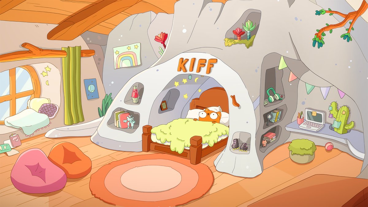 DisneyBrandTVPR's tweet photo. #Kiff premieres March 10 on @DisneyChannel! The nutty new animated buddy-comedy follows optimistic squirrel Kiff and her chill bunny bestie Barry as they go on countless adventures through their city. #DisneyBrandedTelevision https://t.co/vqQeZ4AaqT
