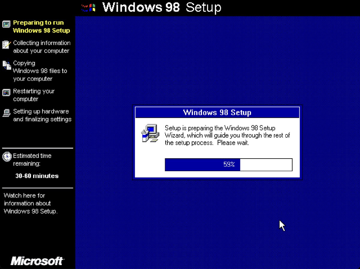 Windows 98 Setup