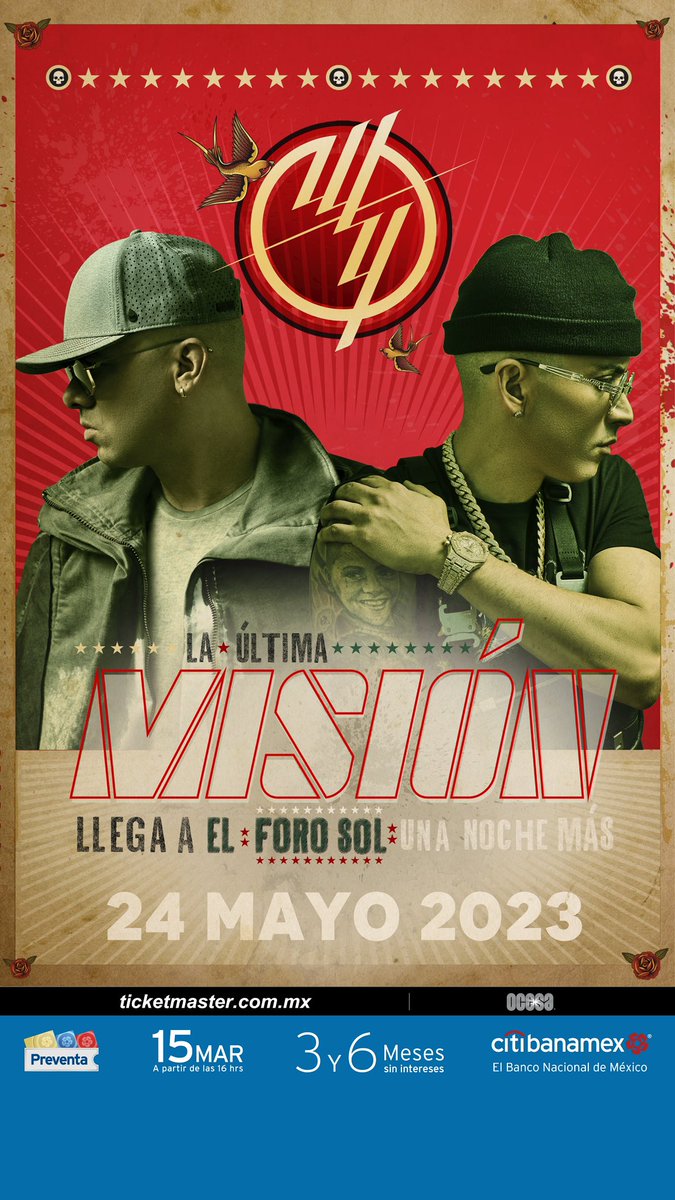 yandeloficial's tweet photo. ¡México 🇲🇽 una noche más! Y esta será en grande, nos vemos en el FORO SOL #Wisin #wisinYyandel #Yandel #LosLideres https://t.co/k3vm9USRe4