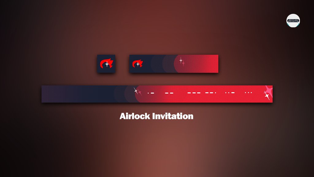 DestinyBulletn's tweet image. The new Airlock Invitation emblem in #Destiny2 has a Morse code that says "AMOGUS"