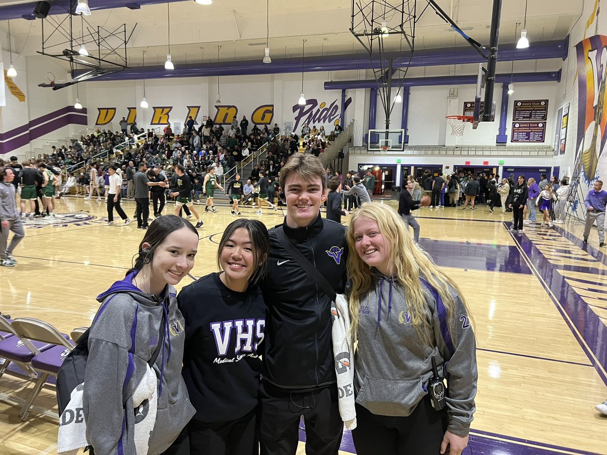 valenciahighmsa's tweet photo. Last night our MSA group worked the CIF Regional Finals for boy’s basketball and witnessed Valencia HS earn its way to their first ever State finals on March 11 in Sacramento. Great job boys. We are so proud of you!! Let’s do it one more time!! We have your back! https://t.co/74uqYll3BQ