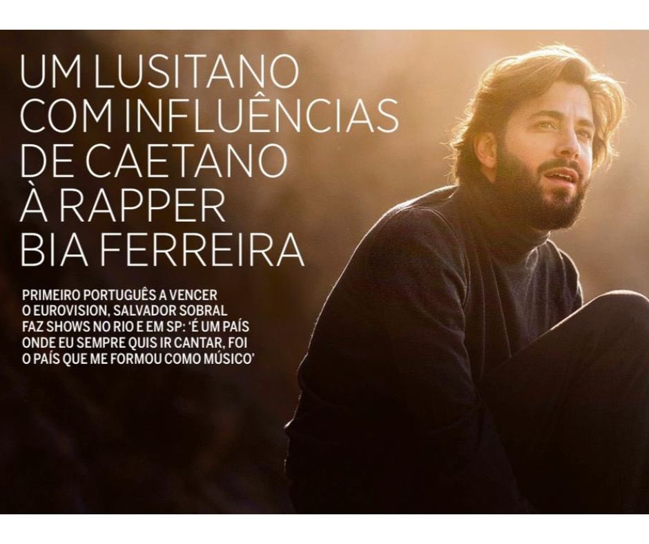 Salvador Sobral (@salvador_sobral) on Twitter photo Estive à conversa com o Silvio Essinger do <a href="/JornalOGlobo/">Jornal O Globo</a> a propósito dos shows no Brasil. Isto vai mesmo acontecer! Ainda nem acredito que estou no Brasil! Estive à conversa com o Silvio Essinger do <a href="/JornalOGlobo/">Jornal O Globo</a> a propósito dos shows no Brasil. Isto vai mesmo acontecer! Ainda nem acredito que estou no Brasil!