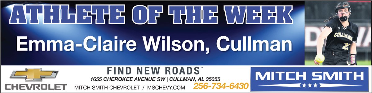 PREP SPORTS: Cullman’s Wilson named Athlete of the Week
cullmantimes.com/sports/prep-sp…