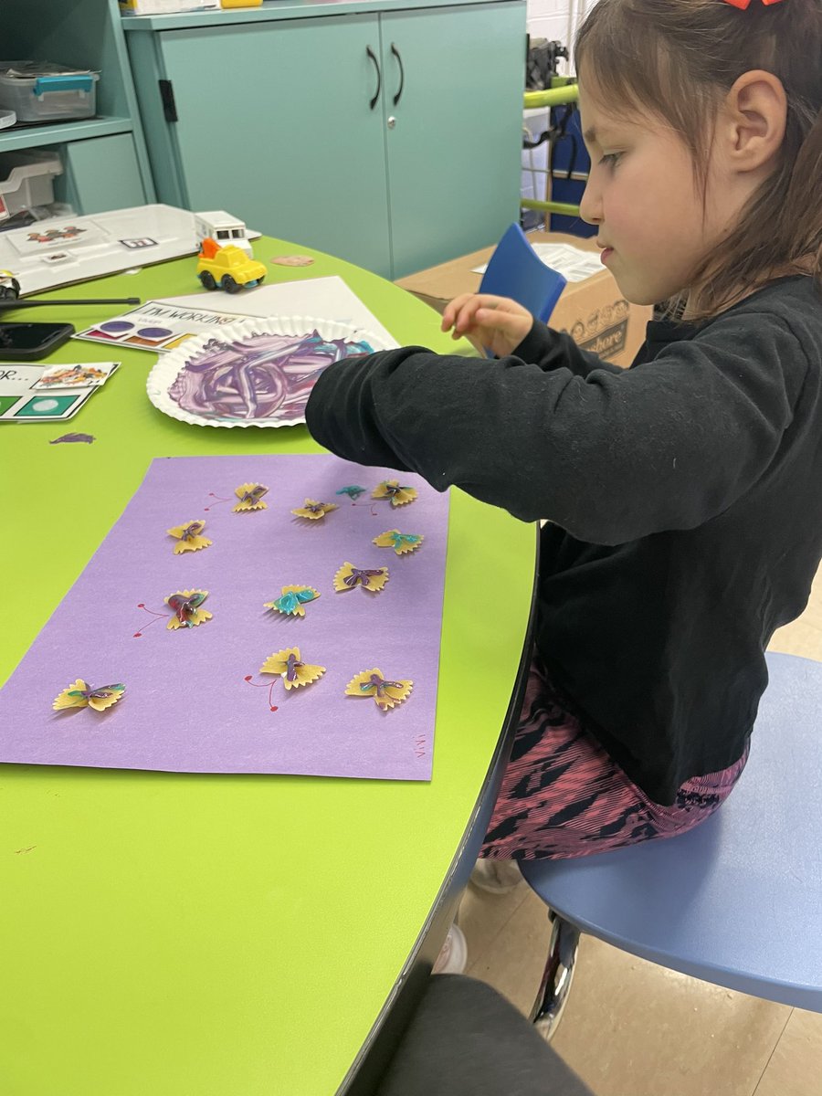 Learned about butterfly breathing as a way to get in the green zone and then made our own pasta butterflies! #sherwoodshines112 #112Leads