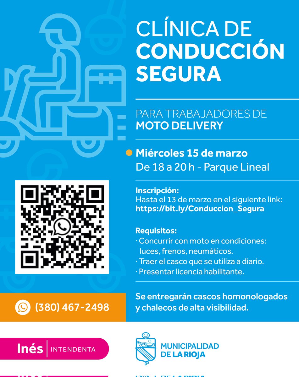 ines_byd's tweet photo. Ponemos a disposición de los trabajadores moto delivery, la Clínica de Conducción Segura. 

Ordenar el tránsito de la ciudad, es también brindarles las herramientas para que realicen sus tareas de forma correcta y segura. https://t.co/C28qdGGuy6
