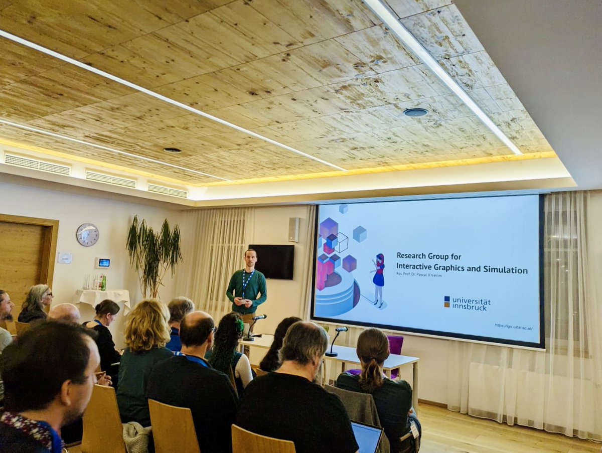 Had a great time representing our Interactive Graphics and Simulation research group at the #WinterGraph event organized by <a href="/tuwien/">TU Wien</a>; excited to network with fellow researchers and explore new possibilities in the domain of #graphics, #simulation, and #HCI. #uibk #igs #SnowSpace