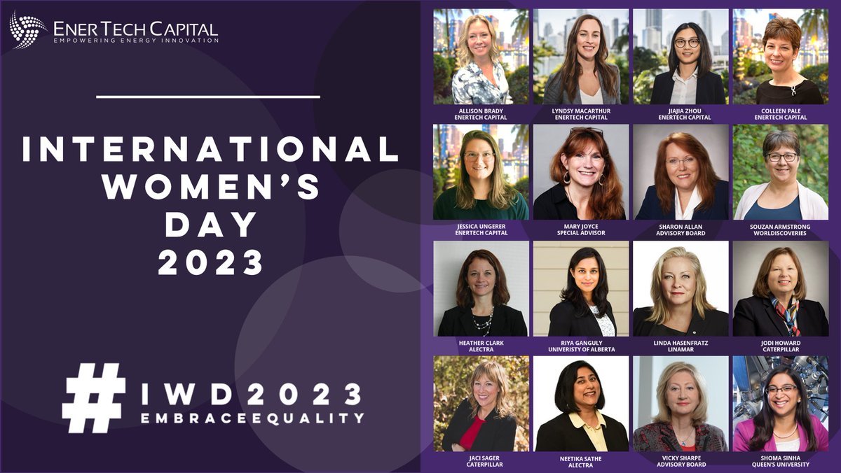 EnerTech is proud to have such an incredibly strong, driven, and inspirational group of women as part of our team.

#IWD2023 #internationalwomensday #embraceequity #embracediversity #embracechange #womenempowerment

For more information visit on IWD - lnkd.in/dGX7T8X