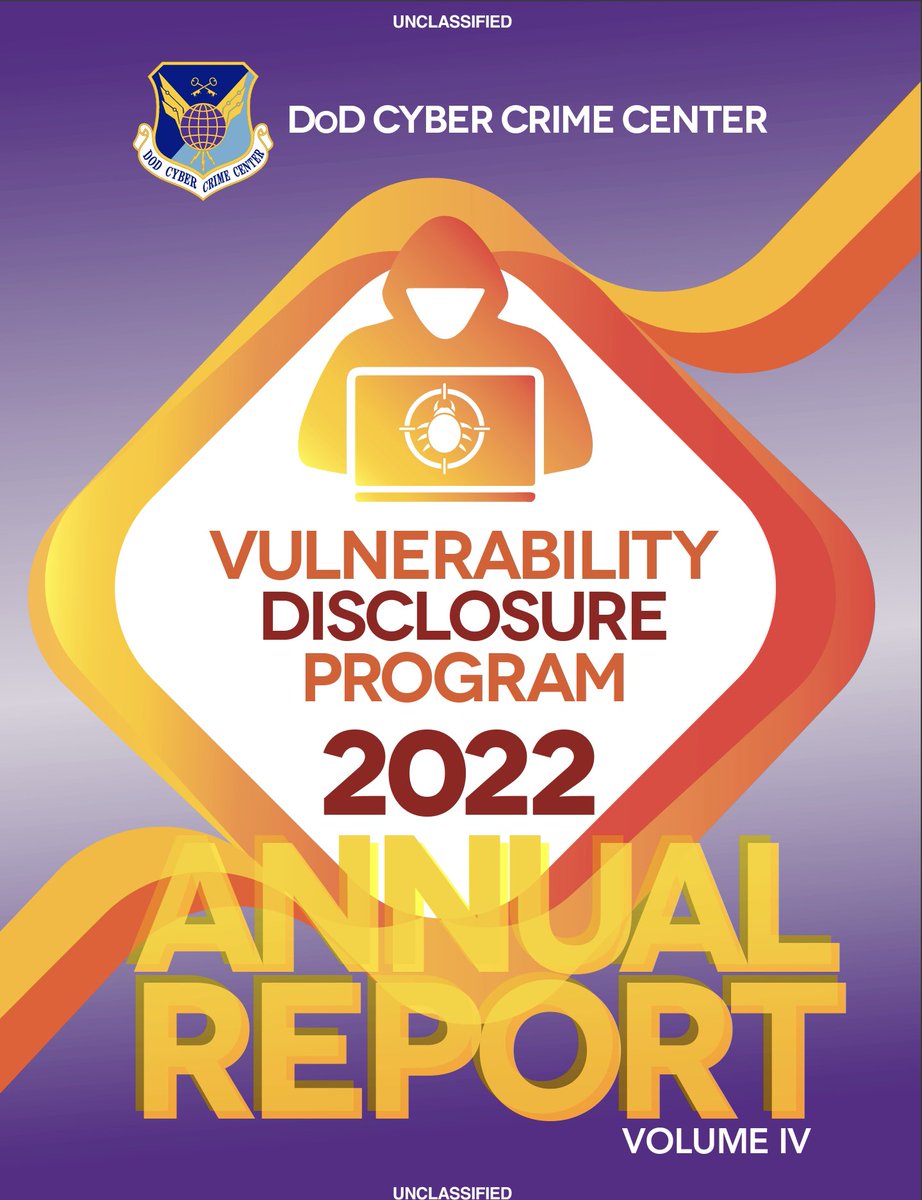 DC3VDP's tweet photo. *Hot 🔥off the Press* Check out the #2022VDPAnnualReport ! Thank you for a great 2022 🥳, we are excited to see what the rest of 2023 brings! #VDP #HappyHunting #2022 #Teamwork #CyberDefense

https://t.co/5FyiiDYuum https://t.co/WebiDPJ34j