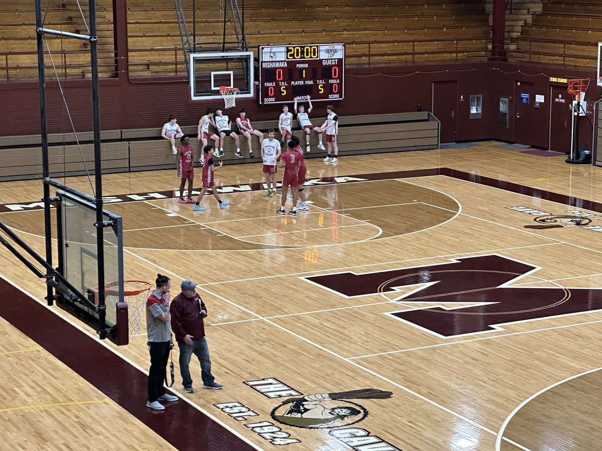 Today is Media Day at Mishawaka!  The basketball team is getting ready for the Regional. 