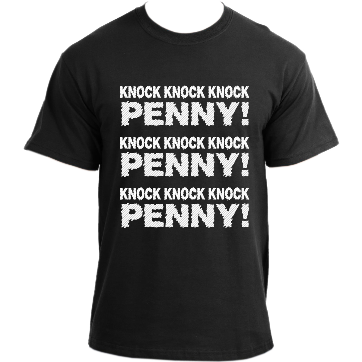 InkRoadStore's tweet photo. Love #BigBangTheory? Now you can rock #SheldonCooper iconic #KnockKnockKnockPenny t-shirt! Our store just got this cool design, so don't wait too long to get your hands on it. #tbbt https://t.co/sIaQzvVd0y

On Amazon: https://t.co/2PyN0gXEvC 
On eBay: https://t.co/AytCnYHTXD https://t.co/Juog9GSzIE